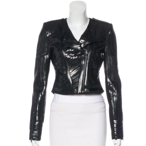 BCBG MAX AZRIA Sequined Structured Jacket Size:XXS - Picture 1 of 3
